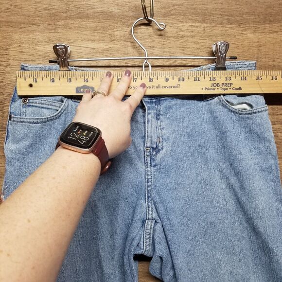 Madison & Max Petites Wmns Sz 10P Cropped Denim Jean Cottagecore Boho Floral - Picture 6 of 9